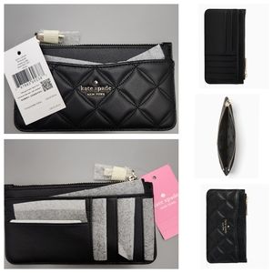 NWT Kate Spade Slim Card Holder (Black) Wallet